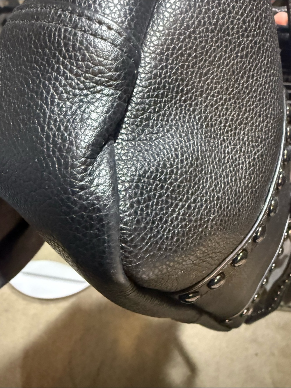 Coach Black Pebbled Leather Tote - Picture 5 of 9
